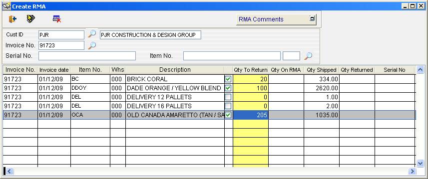 Rma Form